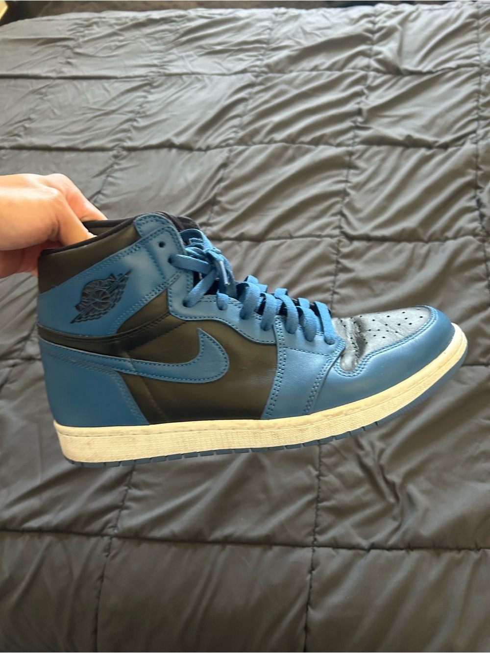 Nike Jordan High-Top Sneakers in Blue and Black